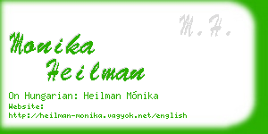 monika heilman business card